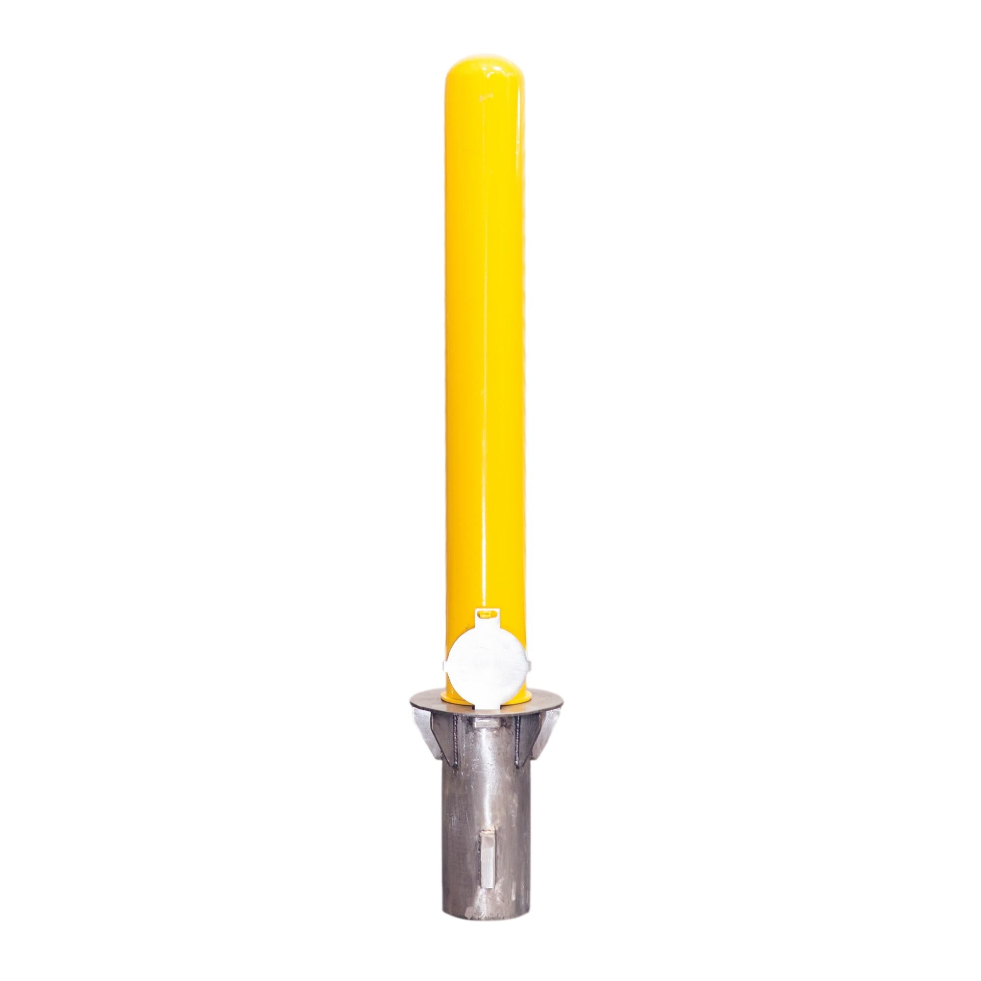 4" x 36" Removable Yellow Steel Bollard