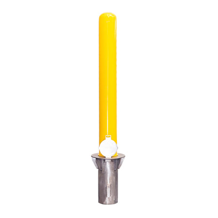 4" x 36" Removable Yellow Steel Bollard