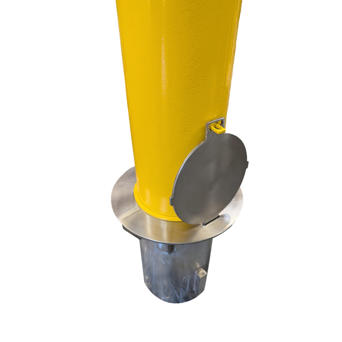 Metal Sleeve with 6" x 36" Removable Yellow Steel Bollard