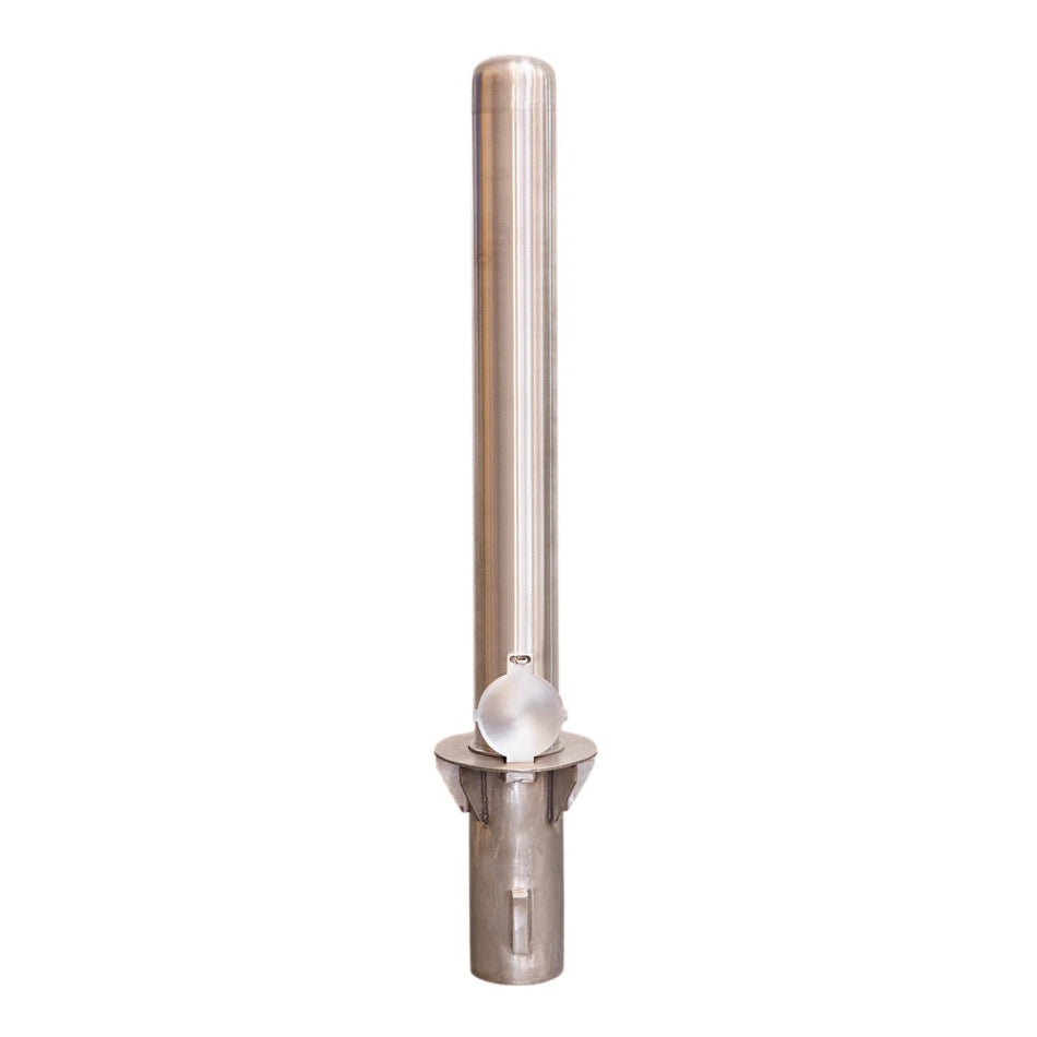 4" x 36" Removable Stainless Steel Bollard