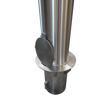 Metal Sleeve with 6" x 36" Removable Stainless Steel Bollard