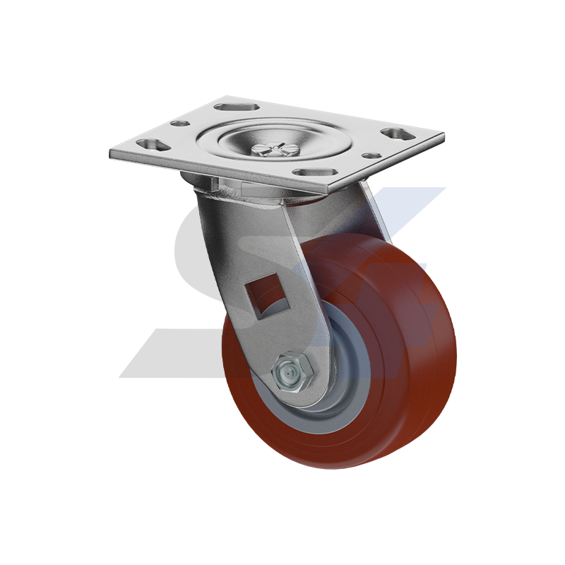 4 x 2" Zinc, Swivel Caster Top Plate Mount - C016.67B