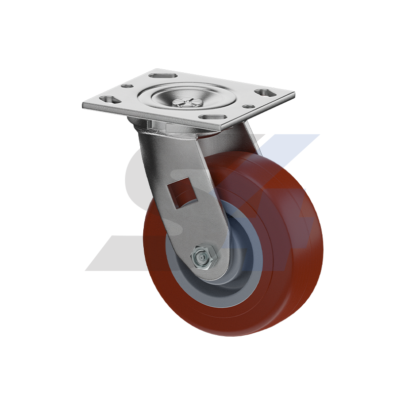 5 x 2" Zinc, Swivel Caster Top Plate Mount - C016.745