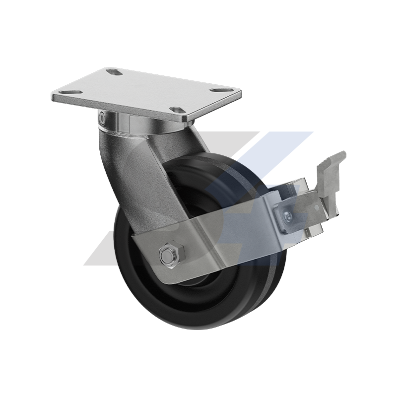 8 x 3" Zinc, Kingpinless Swivel Caster with Face Contact - C092.474