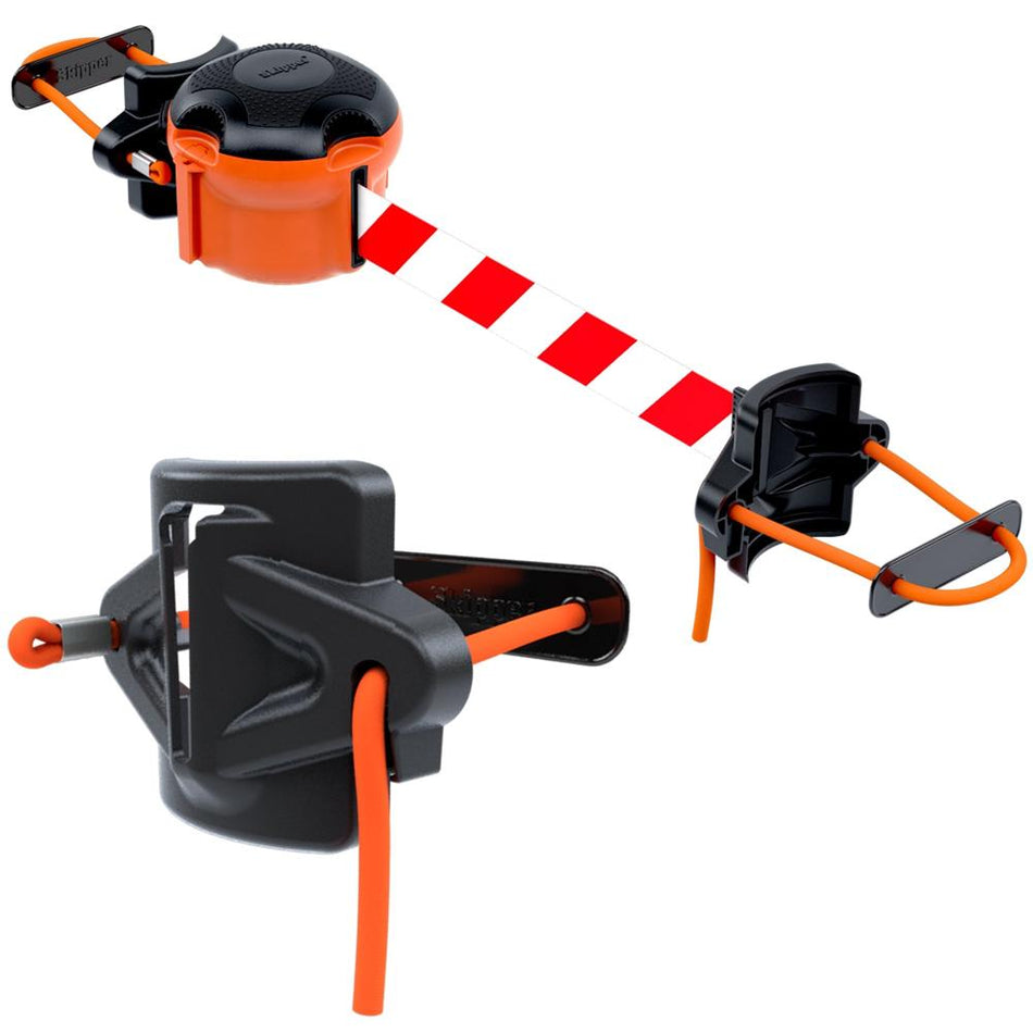 Skipper Receiver & Cord Strap Holder - flat magnetic cord strap holder with curved cord strap holder