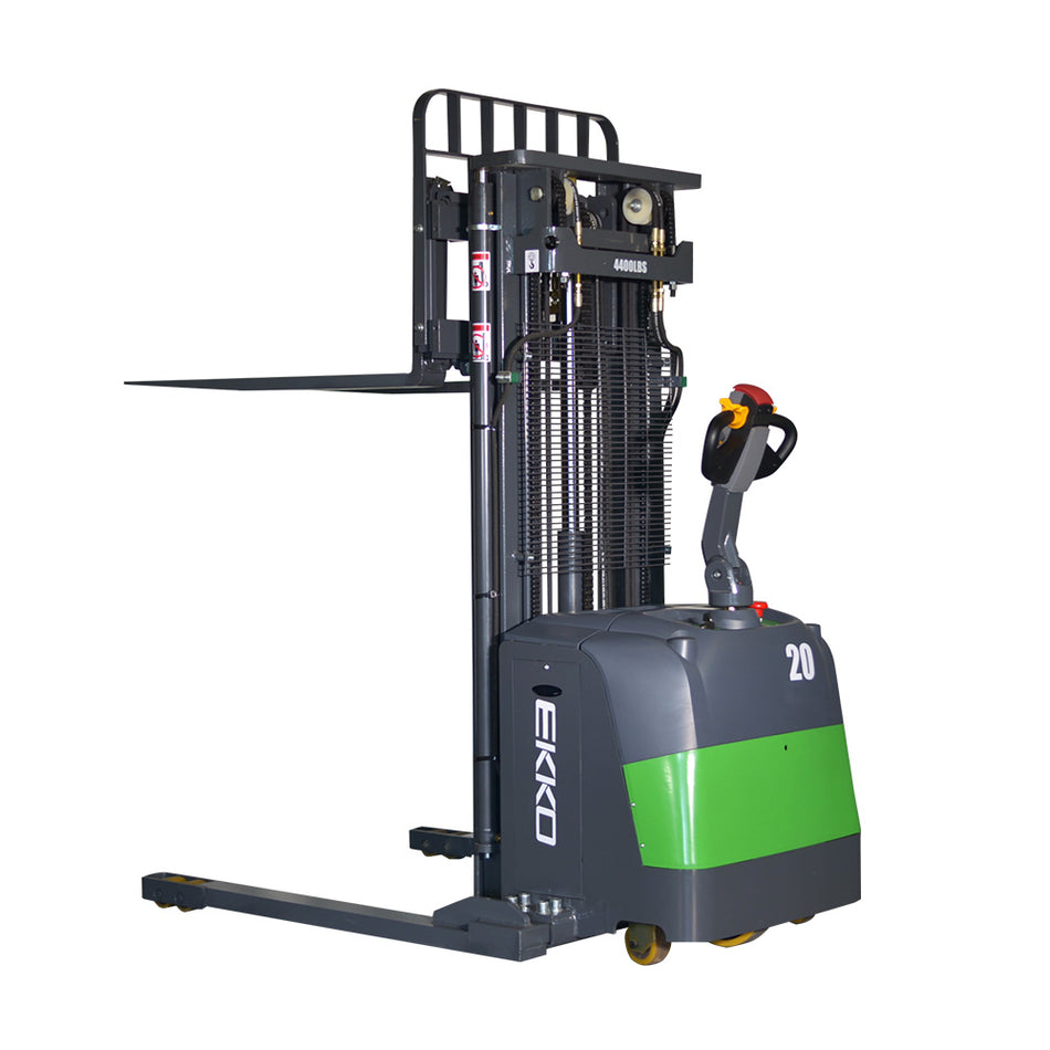 High-Reach Lithium Electric Straddle Stacker - EB20CS-LI