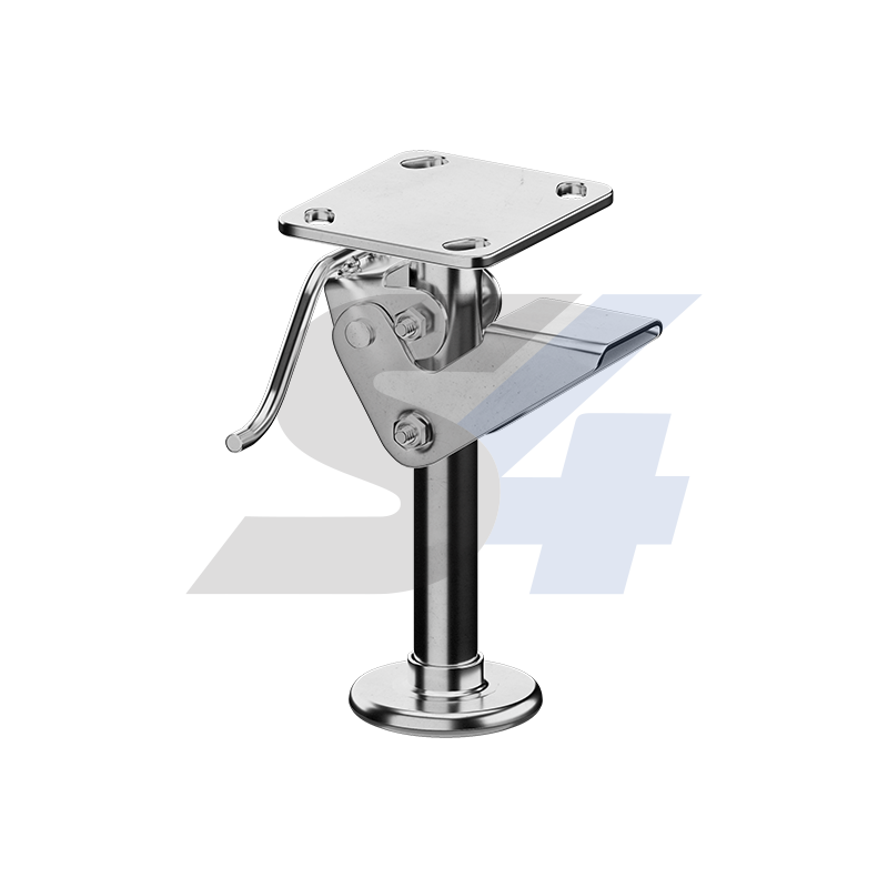 Zinc, Kickbar Style Floor Lock Top Plate Mount - F001.116