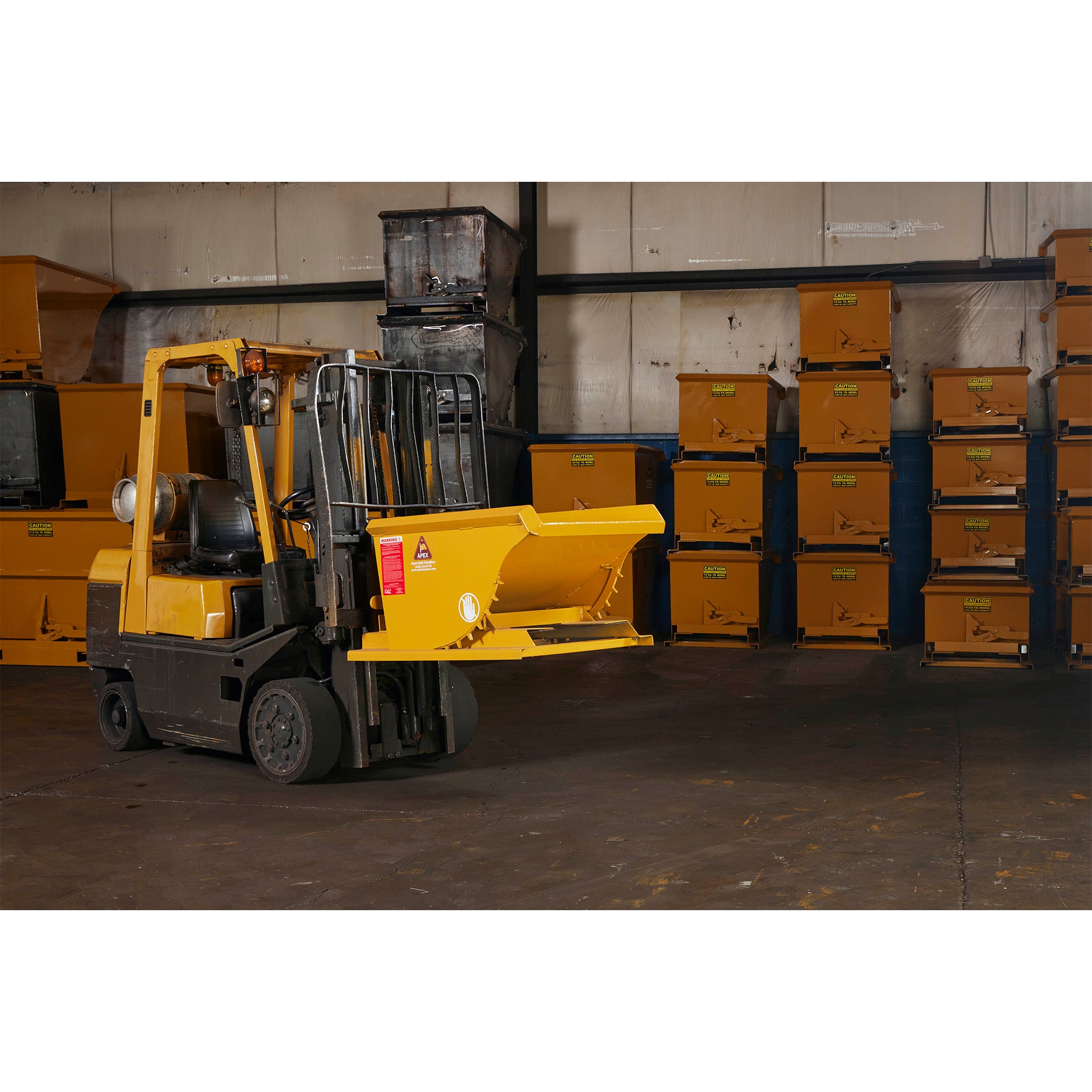 Heavy Duty Hopper - 0.25 Cubic Yard - 4,000 lbs Capacity - Apex Hoppers