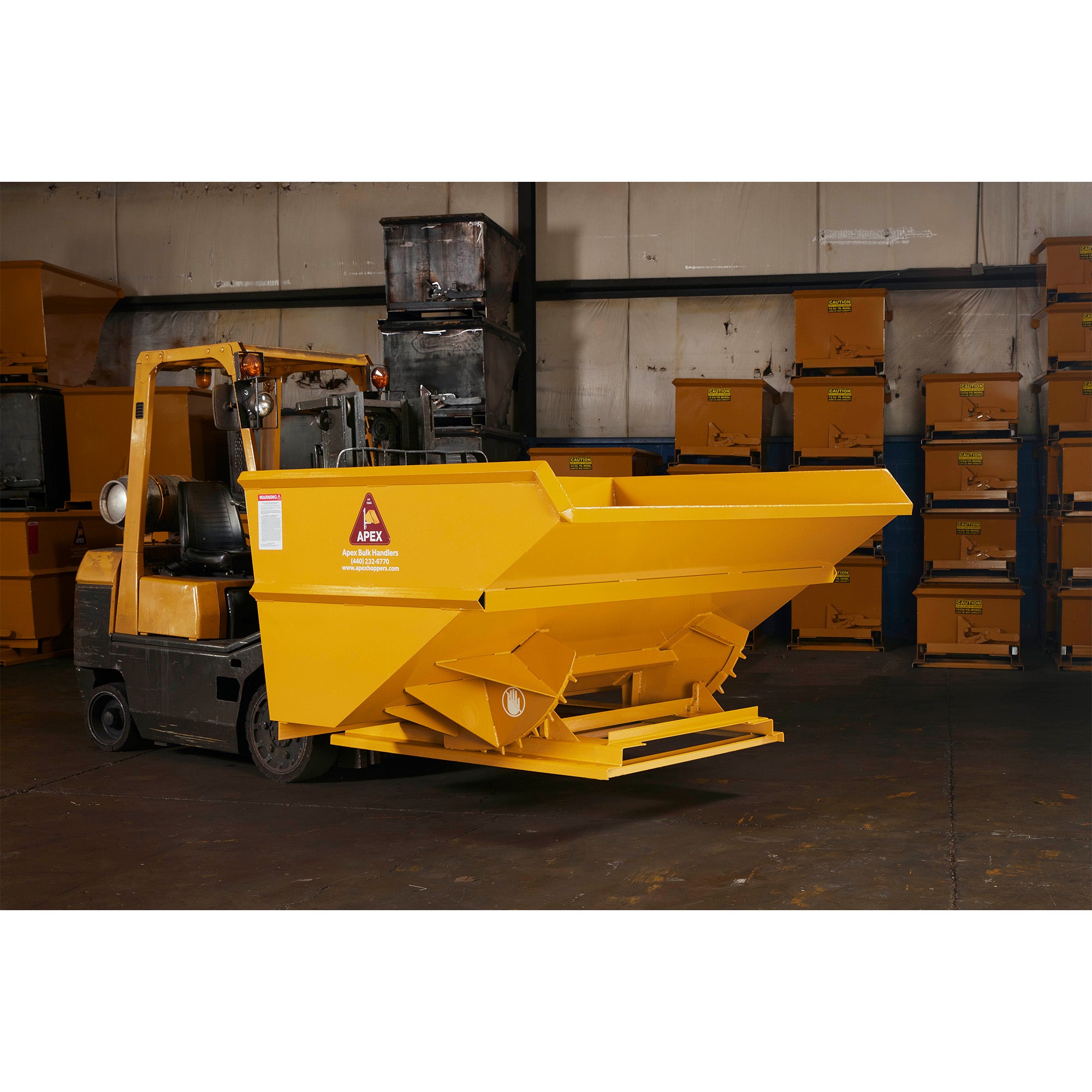 Heavy Duty Hopper - 4 Cubic Yards - 8,000 lbs Capacity - Apex Hoppers