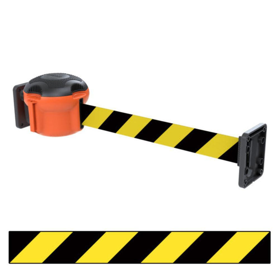 Skipper XS 9M Retractable Wall Barrier Kit - Black/Yellow