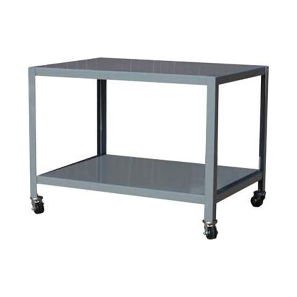 Sturdy Mobile Machine Table - Up to 3000 lbs, 2 or 3 Steel Shelves - Meco-Omaha