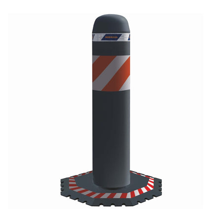 Oktablock High-Impact Security Bollard - 49" Tall x 10.7" Diameter - ANNT Bollards