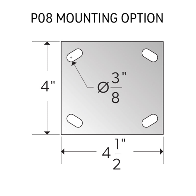Zinc, Kickbar Style Floor Lock Top Plate Mount - F001.214