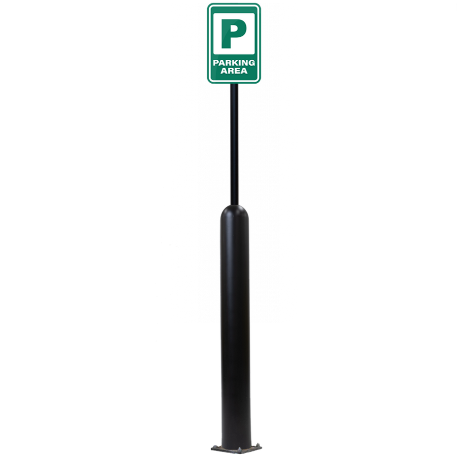 6" x 72" Heavy Duty Flex-Bollard Sign System for Concrete