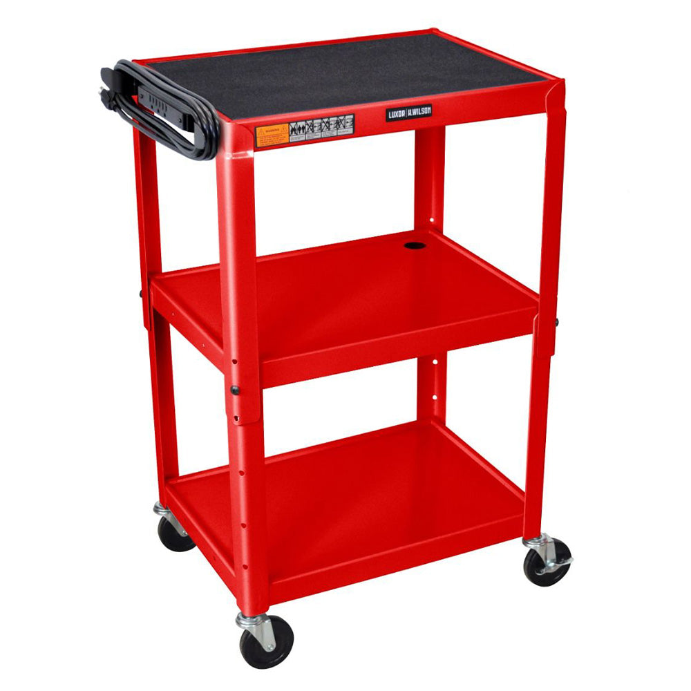 Adjustable-Height Steel Utility Cart - Luxor