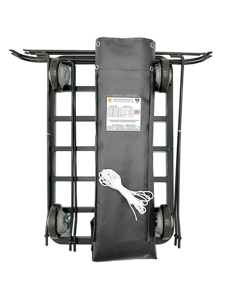 Vinyl Basket Truck with Antimicrobial Liner - 10 Bushel - Knocked Down - R&B Wire