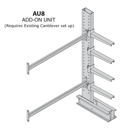 Series 1000 Medium Duty Cantilever Rack - Meco-Omaha