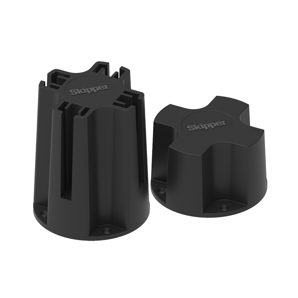Skipper Bollard Tape Receiver And Adapter - Screw-on