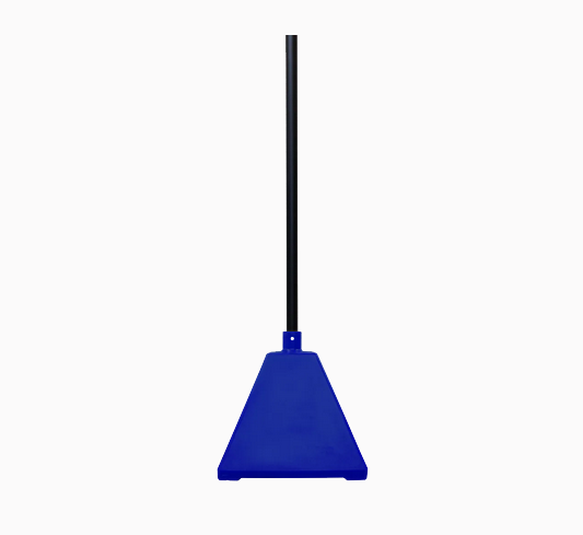 Pyramid Sign Base, Base Color: BlackPost Color: Blue