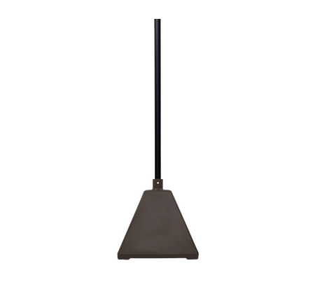 Pyramid Sign Base, Base Color: BlackPost Color: Brown