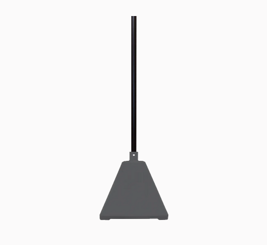 Pyramid Sign Base, Base Color: BlackPost Color: Darkgray