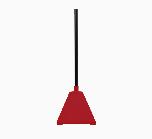 Pyramid Sign Base, Base Color: BlackPost Color: Red