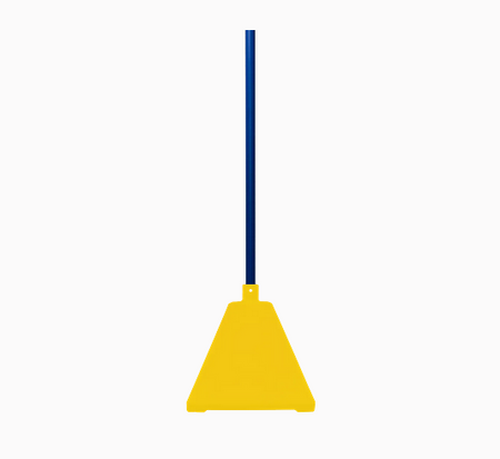 Pyramid Sign Base, Base Color: BluePost Color: Yellow