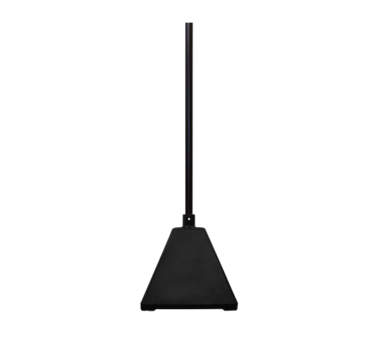 Pyramid Sign Base, Base Color: BrownPost Color: Black