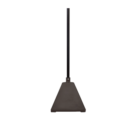 Pyramid Sign Base, Base Color: BrownPost Color: Brown