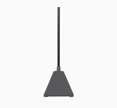 Pyramid Sign Base, Base Color: BrownPost Color: Darkgray