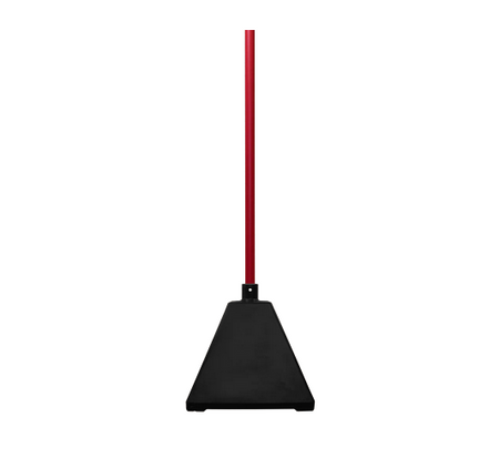 Pyramid Sign Base, Base Color: RedPost Color: Black