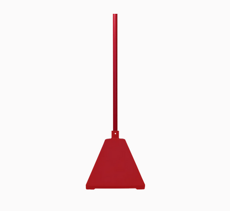 Pyramid Sign Base, Base Color: RedPost Color: Red