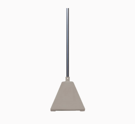 Pyramid Sign Base, Base Color: SilverPost Color: 402Gray