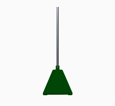 Pyramid Sign Base, Base Color: SilverPost Color: Forestgreen