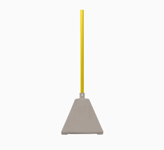 Pyramid Sign Base, Base Color: YellowPost Color: 402Gray