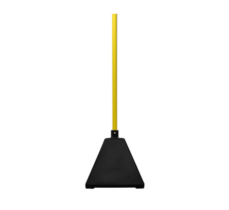 Pyramid Sign Base, Base Color: YellowPost Color: Black