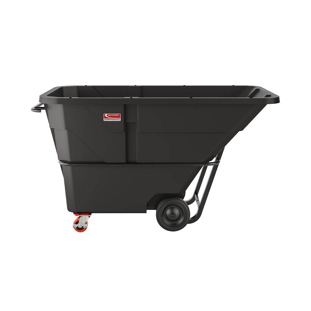 1-1/2 Cubic Yard, Standard Duty Tilt Truck, Black - Suncast Commercial