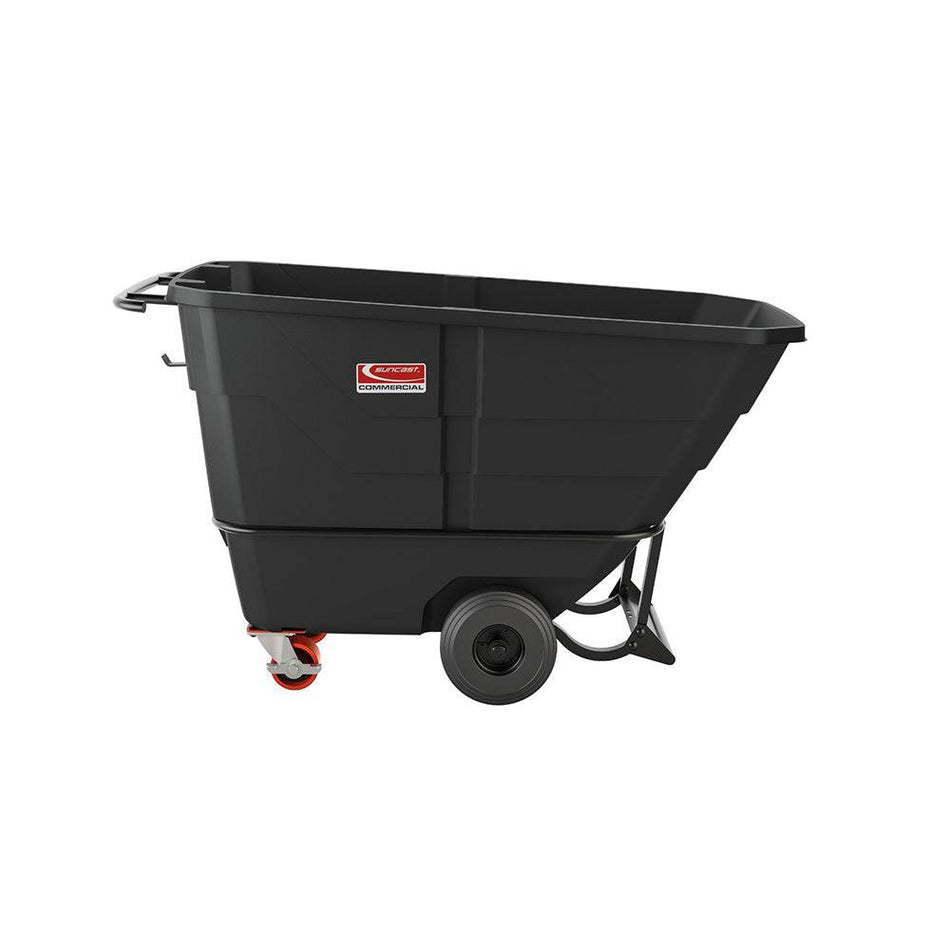 1/2 Cubic Yard, Heavy Duty Tilt Truck, Black - Suncast Commercial