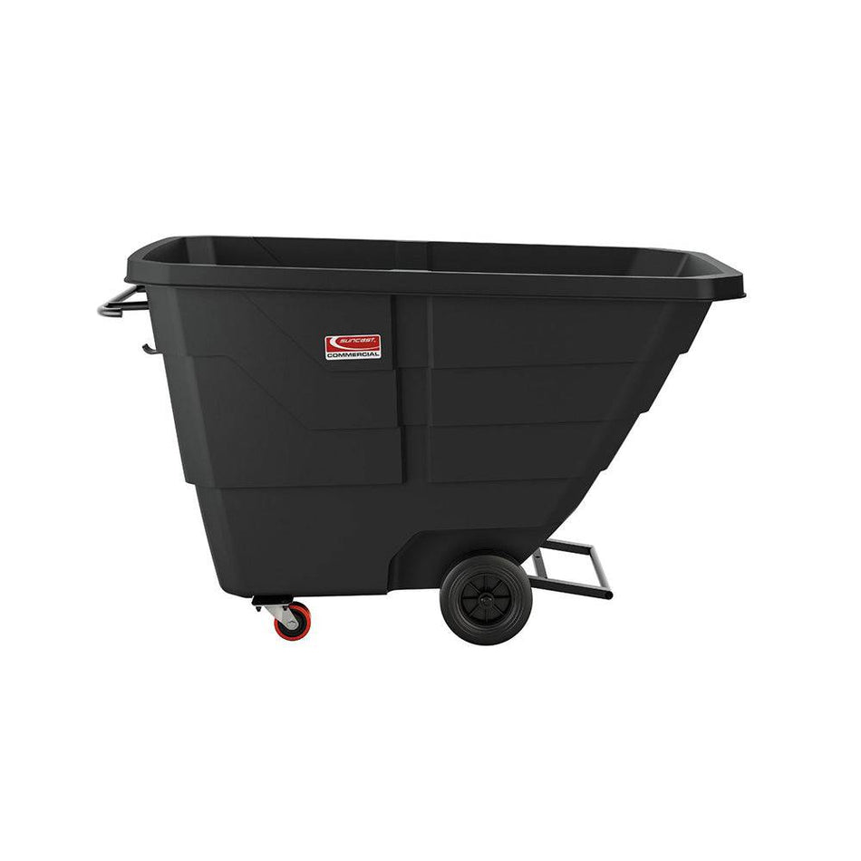 1 Cubic Yard Construction Duty Tilt Truck, Black - Suncast Commercial