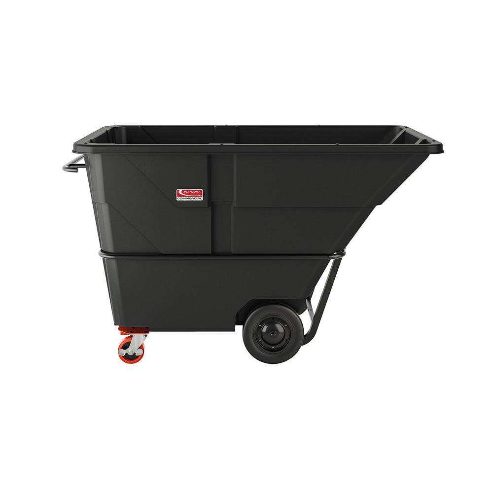 2 Cubic Yard, Heavy Duty Tilt Truck, Black - Suncast Commercial