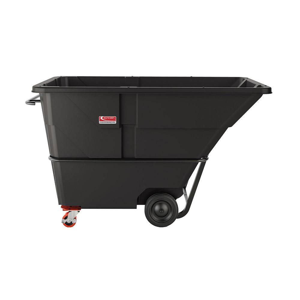 2 Cubic Yard, Standard Duty Tilt Truck, Black - Suncast Commercial