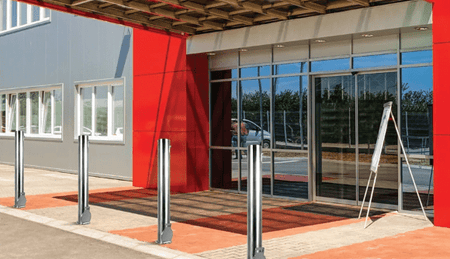 6" Removable Stainless Steel Bollard with Embedment Sleeve - S4 Bollards