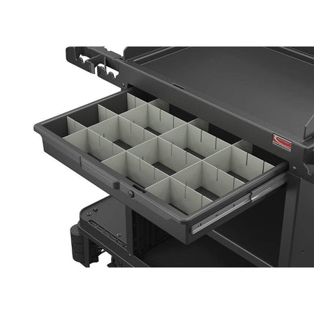 Lockable Slide Drawer With Dividers, Black - Suncast Commercial