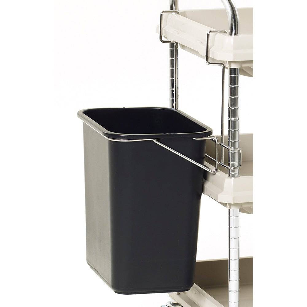 Metro - Wastebasket and Holder for Deep Ledge BC2030 Utility Cart - Metro