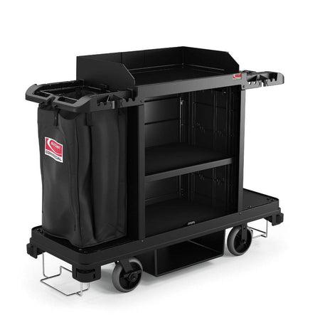 Standard Housekeeping Cart, Black - Suncast Commercial