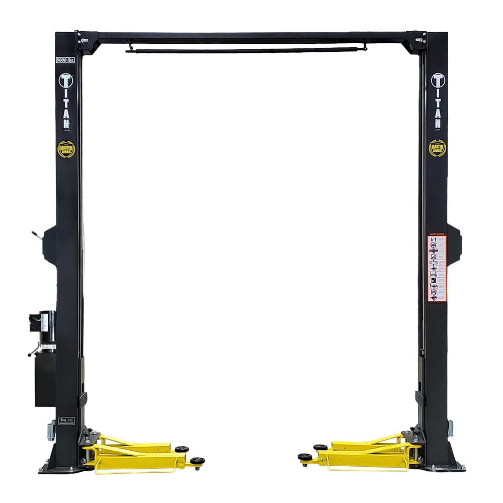 Titan Master Series HD2P-9KMSC 9,000lb Clearfloor 2-Post Lift - Titan Lifts