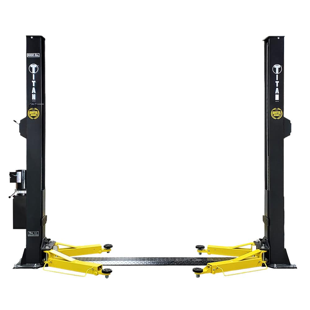 Titan Master Series HD2P-9KMSF 9,000lb Floorplate 2-Post Lift - Titan Lifts