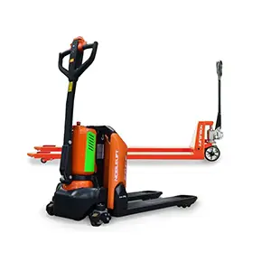 Collection of industrial equipment including yellow guard rails, casters, and pallet lifts showcasing product quality and variety.