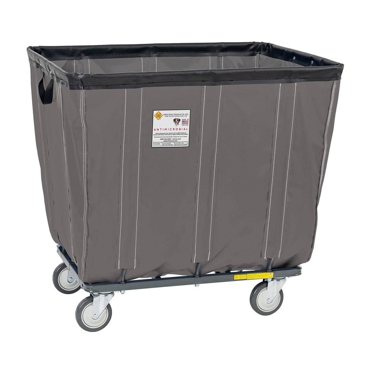 Vinyl Basket Truck with Antimicrobial Liner - 18 Bushel - R&B Wire