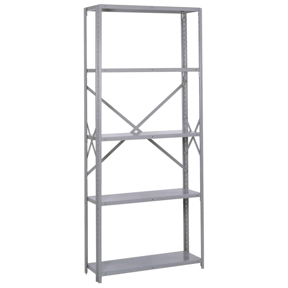 8000 Series Open Steel Shelving with 5 Shelves - 20 Gauge - Heavy-Duty - Lyon